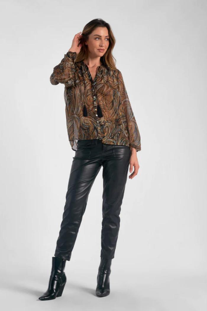 Paisley Chiffon Blouse Product Image