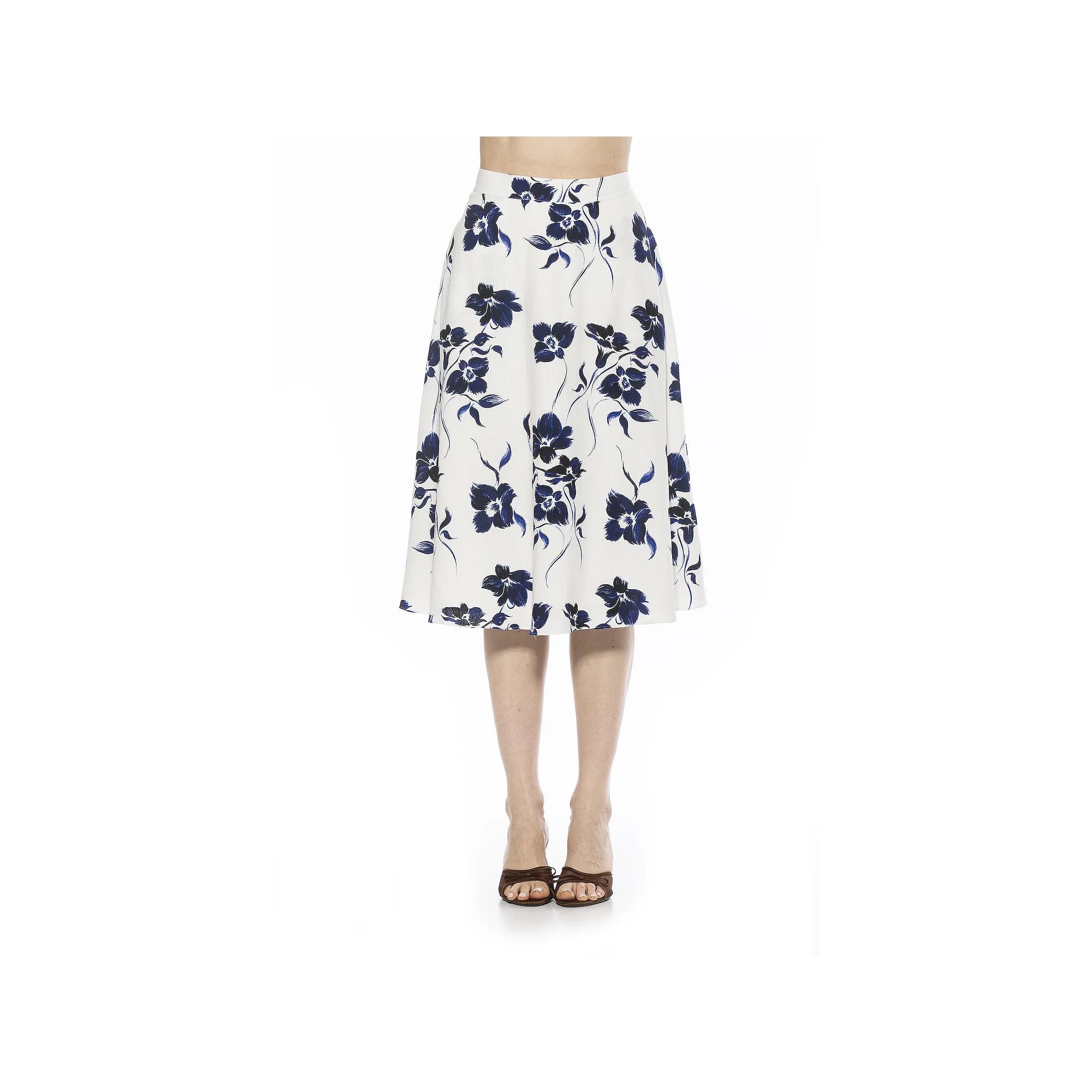 Women's ALEXIA ADMOR Mabel Midi Flared Skirt,  Product Image