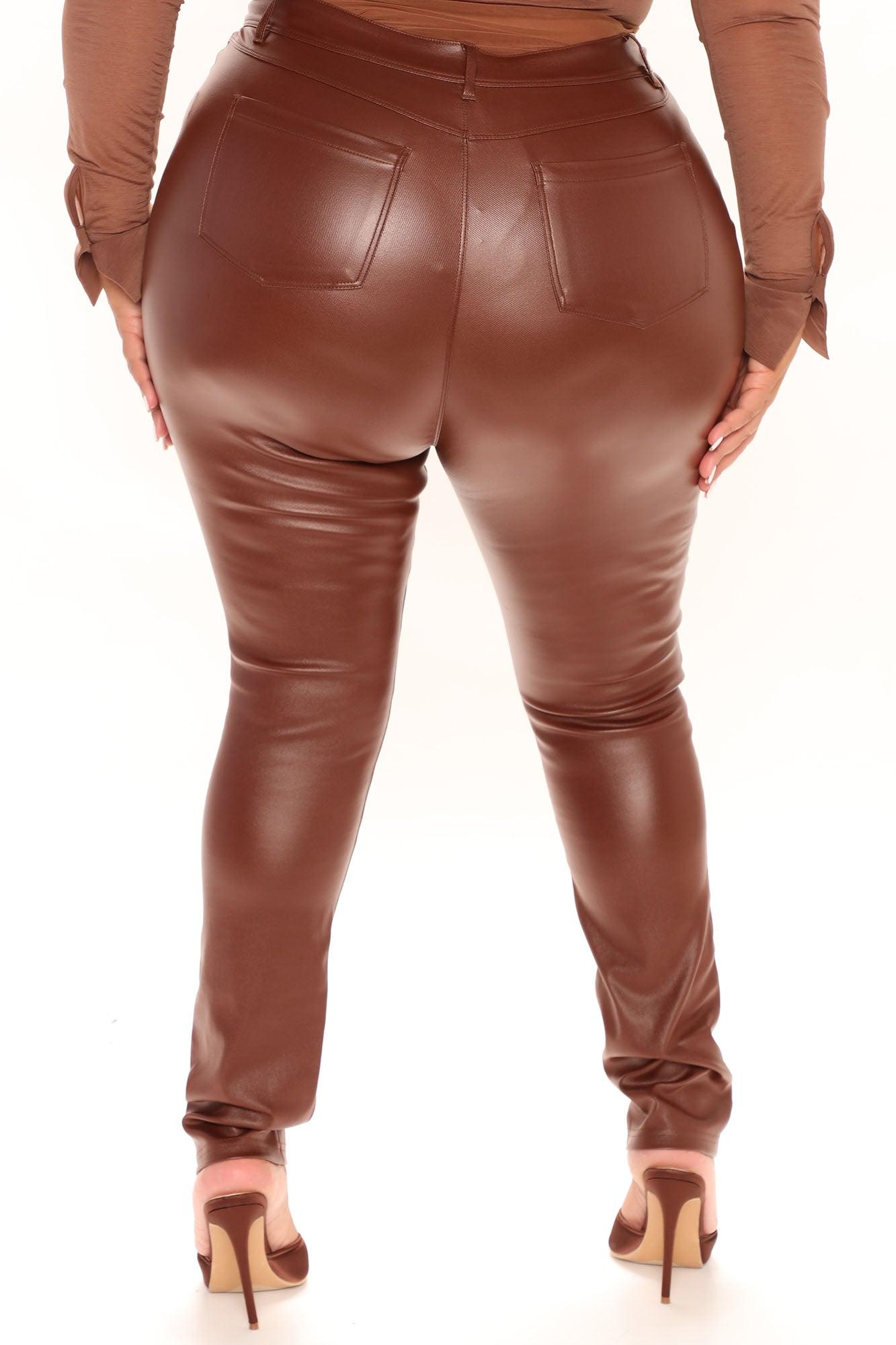 Sammie High Rise Pants - Cognac Product Image