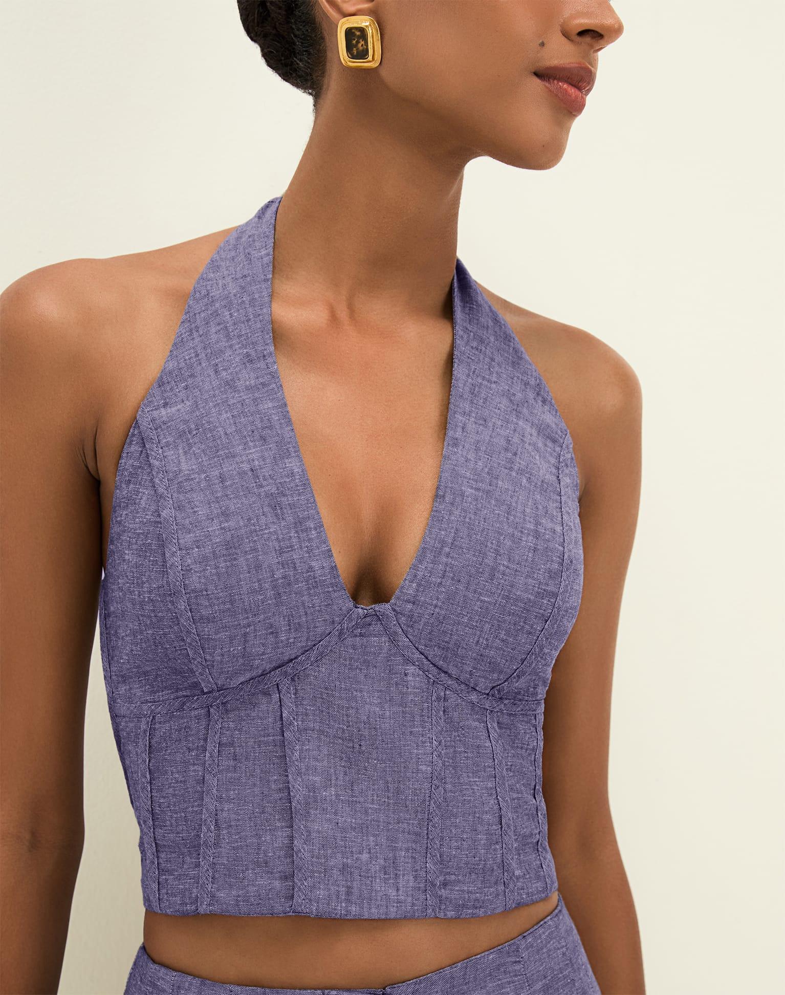 Josephine Top - Le Bleu Product Image