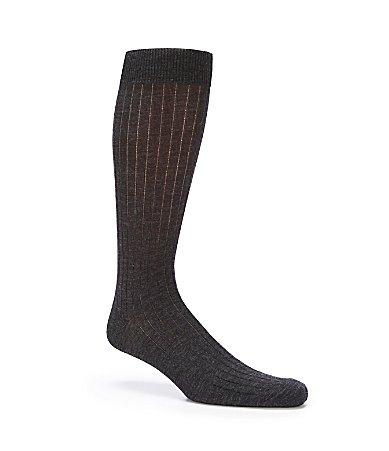 Cremieux Solid Wool Over-the-Calf Dress Socks Product Image