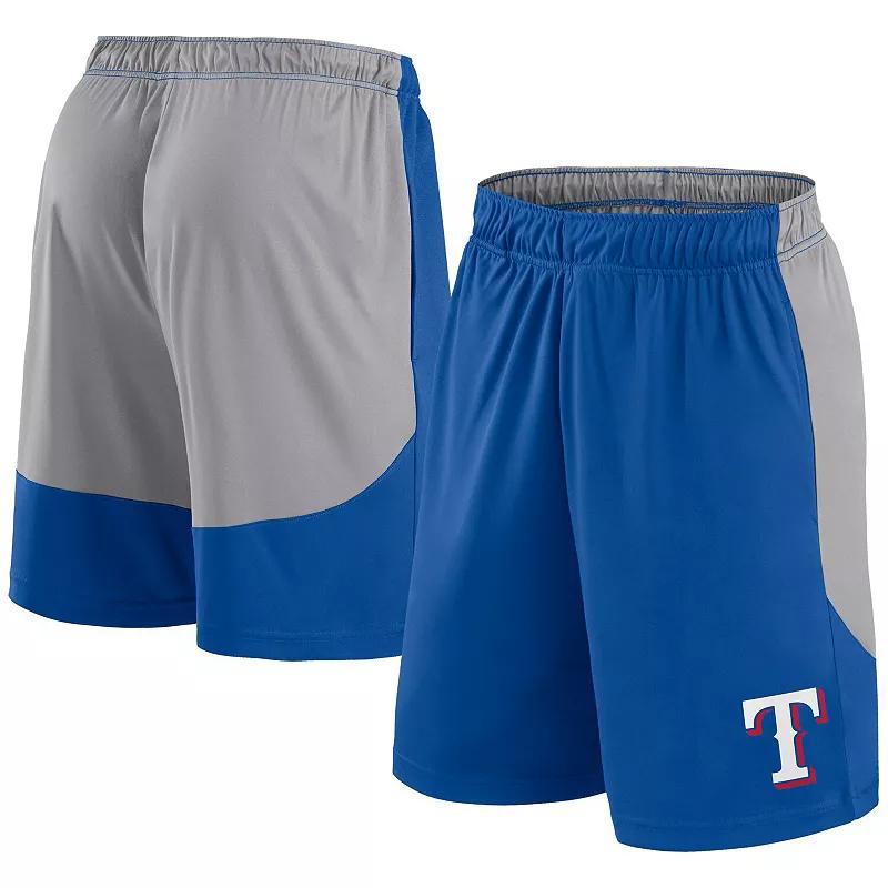 Men's Fanatics Royal/Gray Texas Rangers Go Hard Shorts,  Product Image