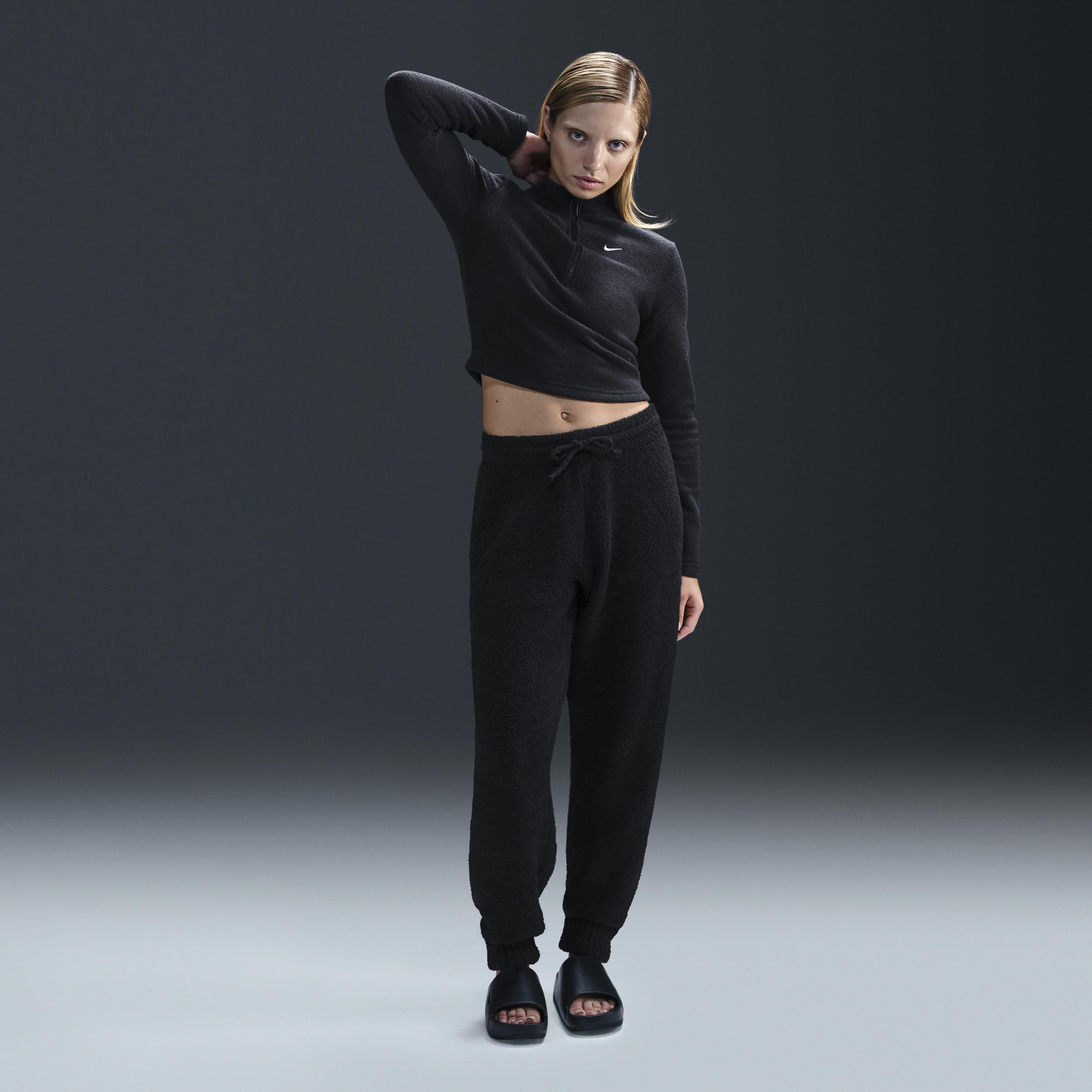 Womens Nike Sportswear Phoenix Cozy Boucl High-Waisted Oversized Knit Pants | FZ1703-010 Product Image