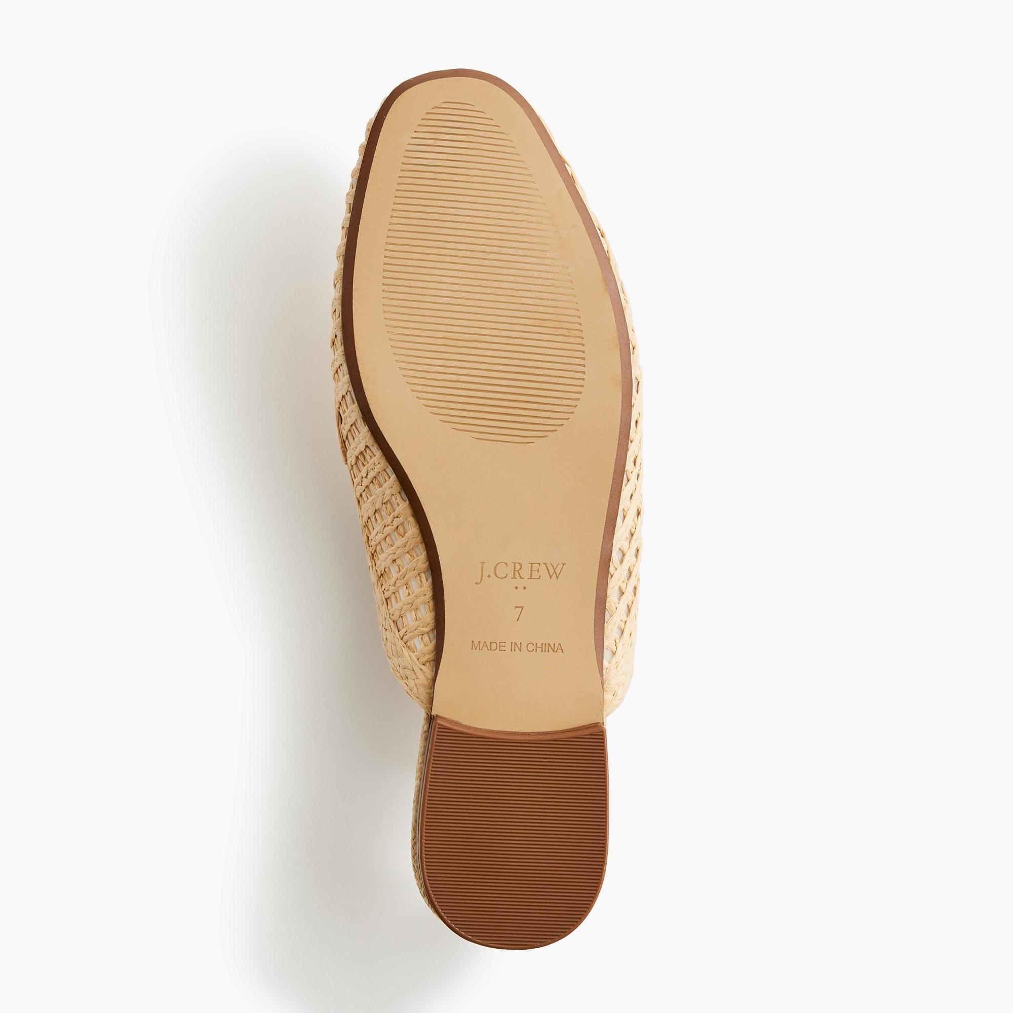 Woven mule flats Product Image