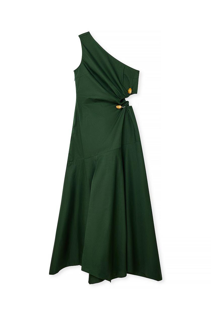 Cut Out Metal Detail Midi Dress Product Image