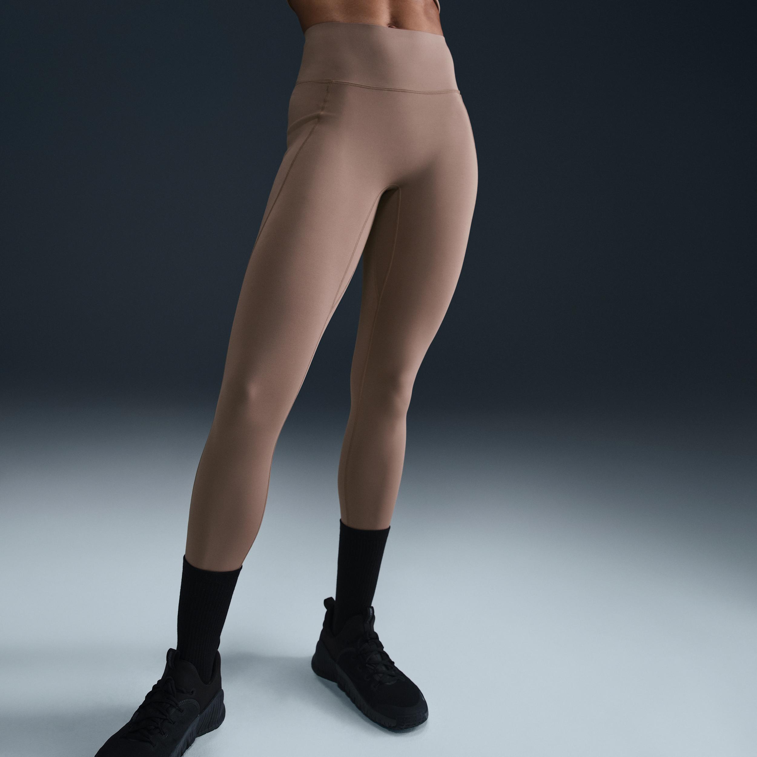 Nike Women's Universa High-Waisted 7/8 Leggings with No Front Seam Product Image