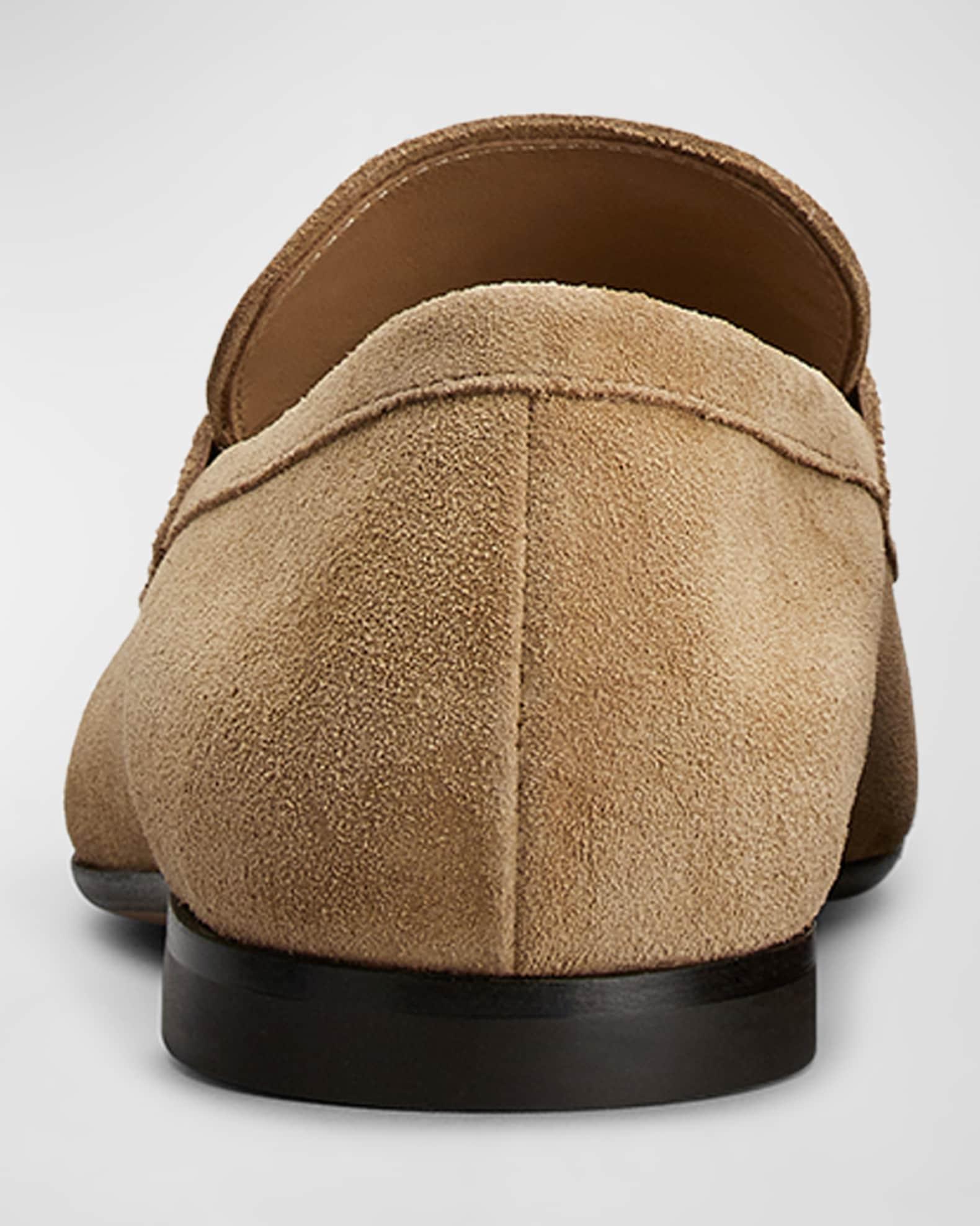 Men's Suede Penny Loafers Product Image