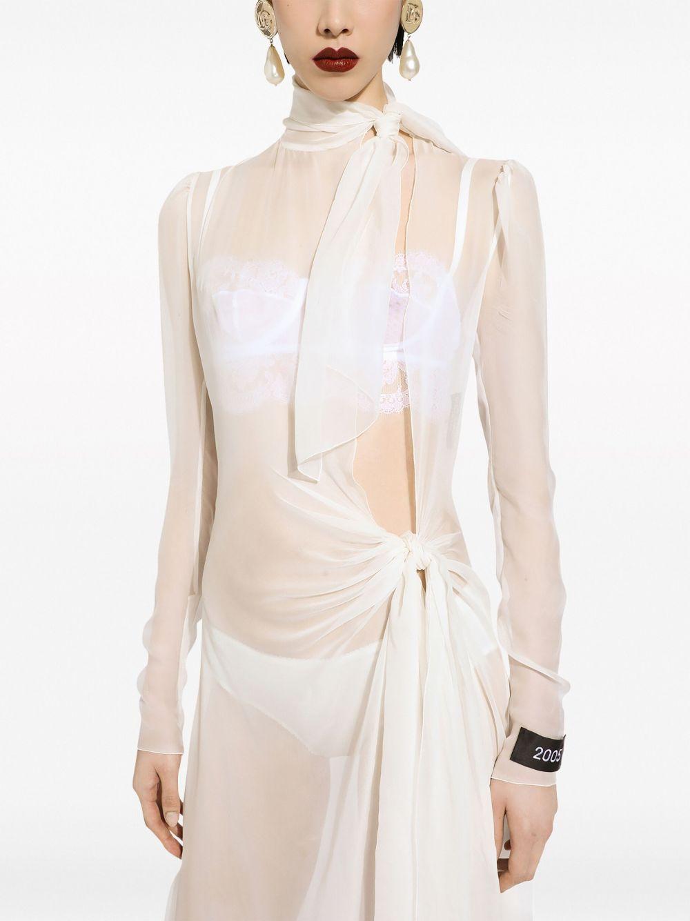 sheer silk maxi dress Product Image