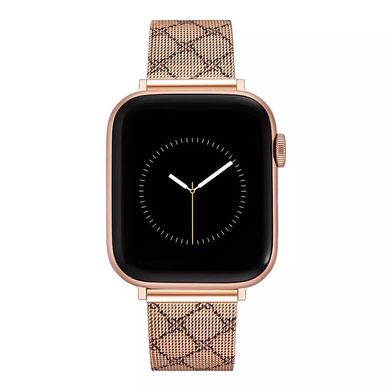 Nine West Women's Patterned Stainless Steel Mesh Band designed for Apple Watch®,  Product Image