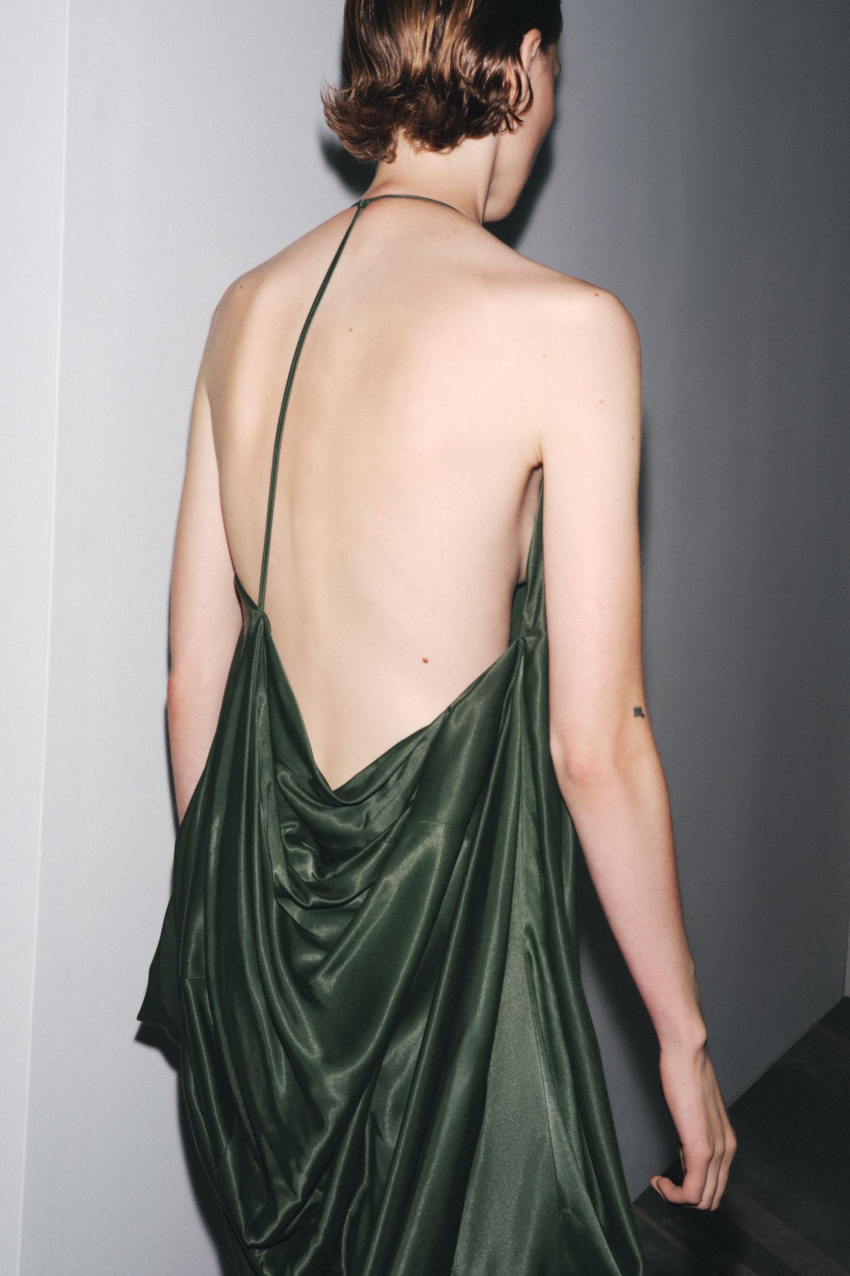 ZW COLLECTION ASYMMETRIC SATIN DRESS Product Image