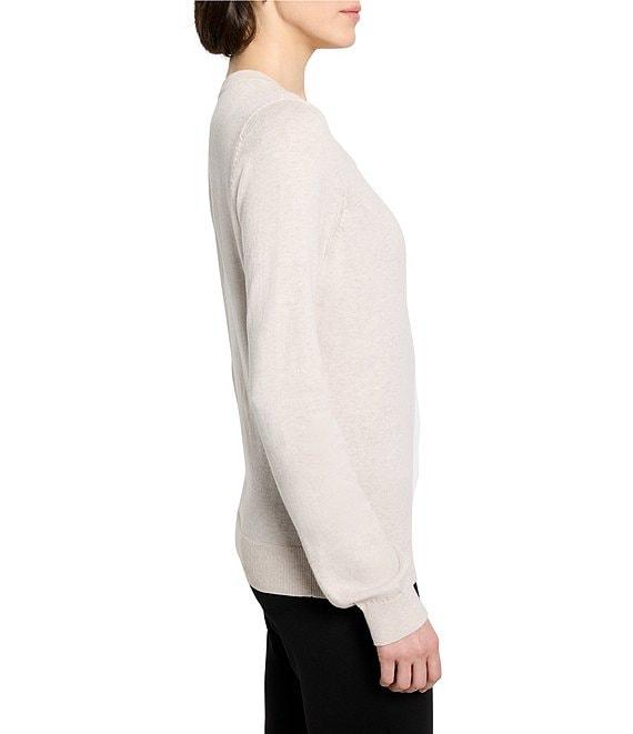 NIC + ZOE Pure Cotton Round Neck Long Sleeve Sweater Product Image