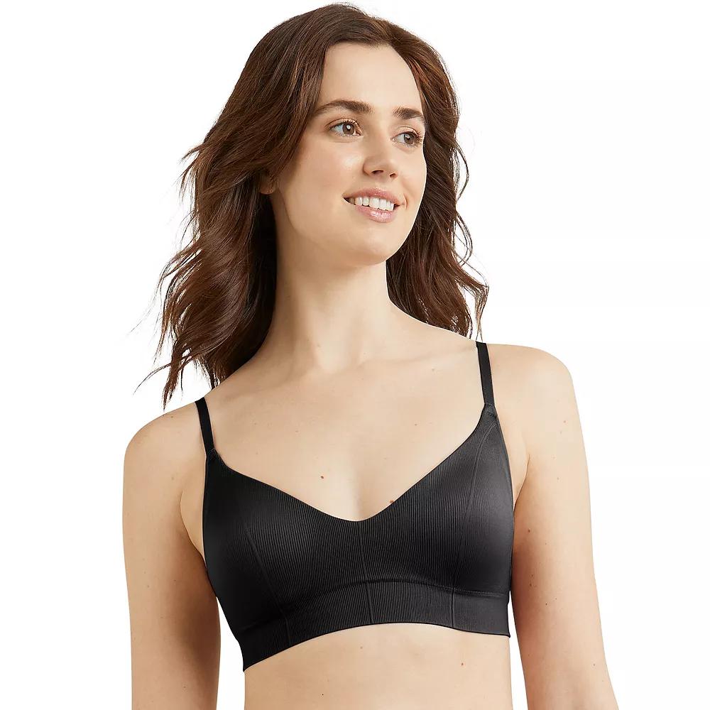 Maidenform® M Wireless Stretch Rib Bralette DM2303, Women's, Size: Small, Black Product Image