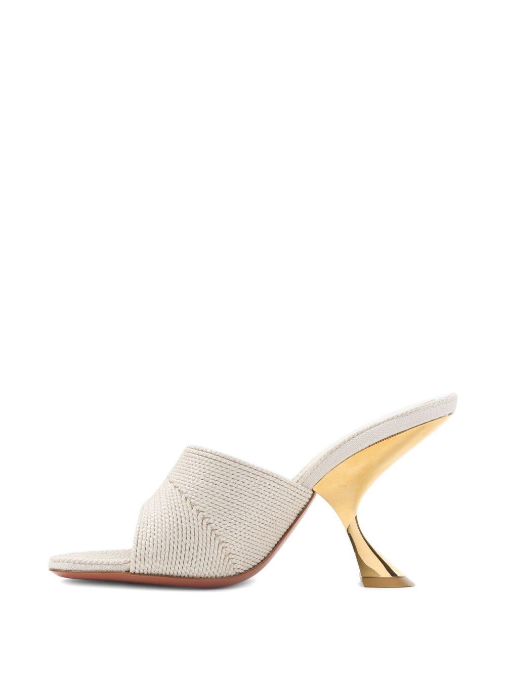 90mm leather heeled sandals Product Image