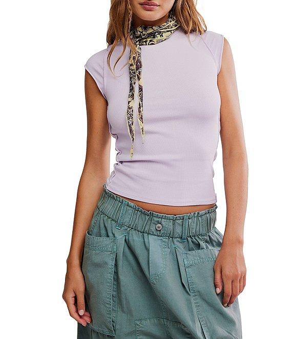 Free People Ever Had Crew Neck Short Sleeve Knit Tee Product Image