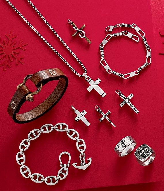 James Avery Sterling Silver Large Plain Latin Cross Pendant Charm Product Image