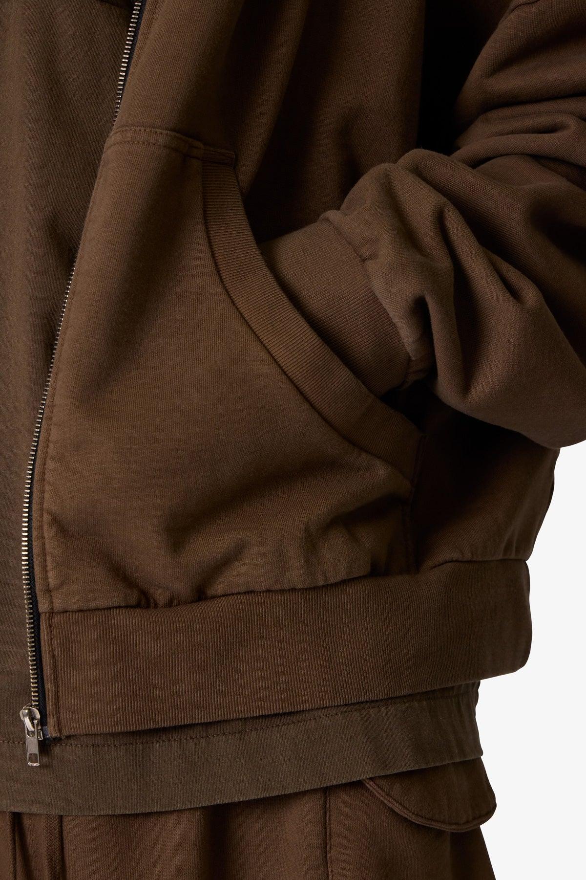 Full Zip Hoodie - Olive Product Image