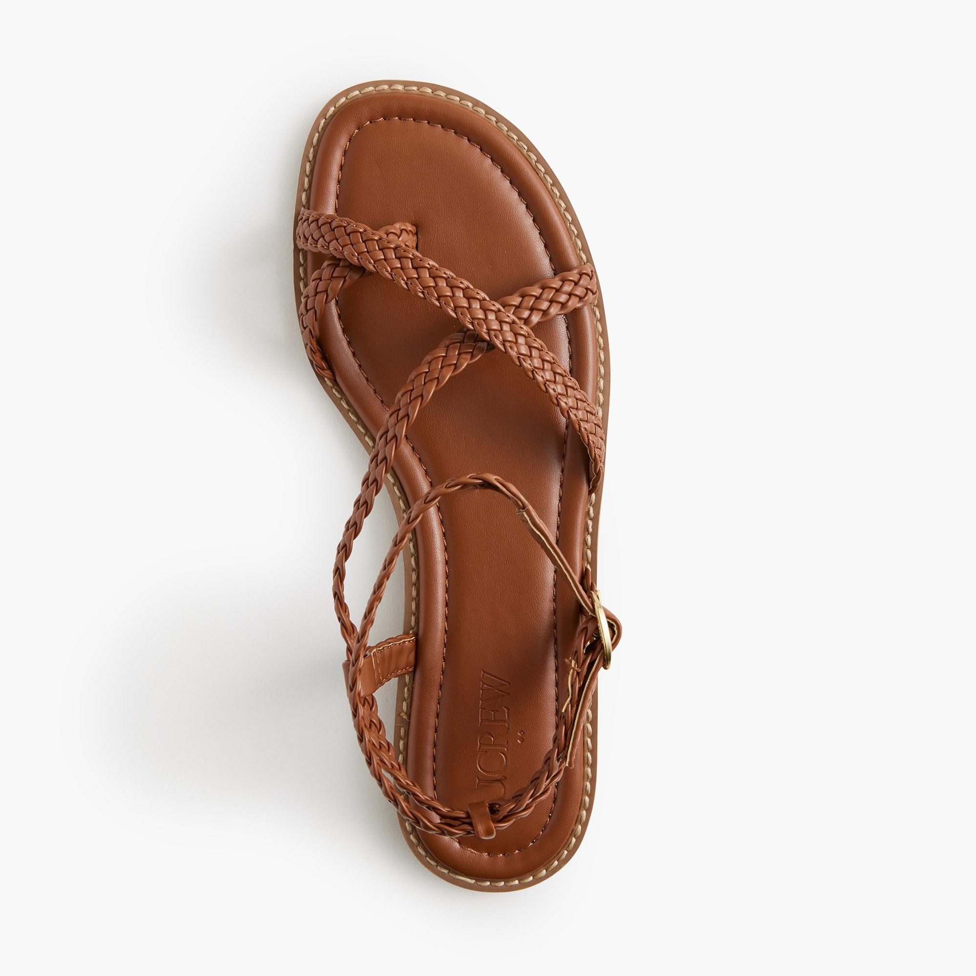 Braided strappy sandals Product Image