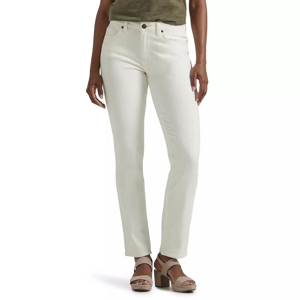 Women's Lee® Legendary Straight Jeans, Size: 12 Regular, White Product Image