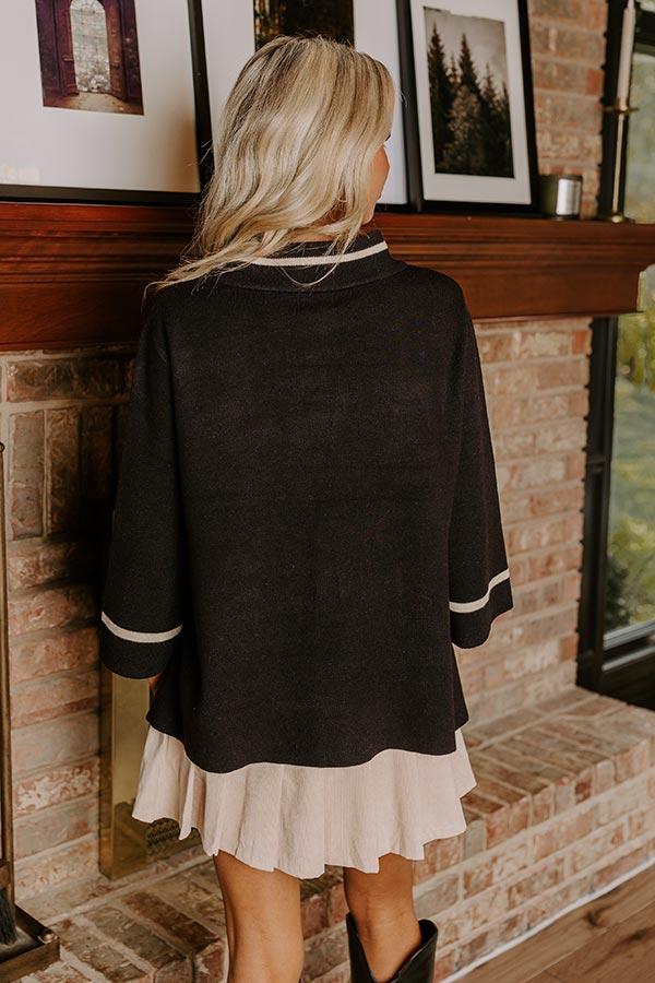 Class Act Sweater Top in Black Product Image