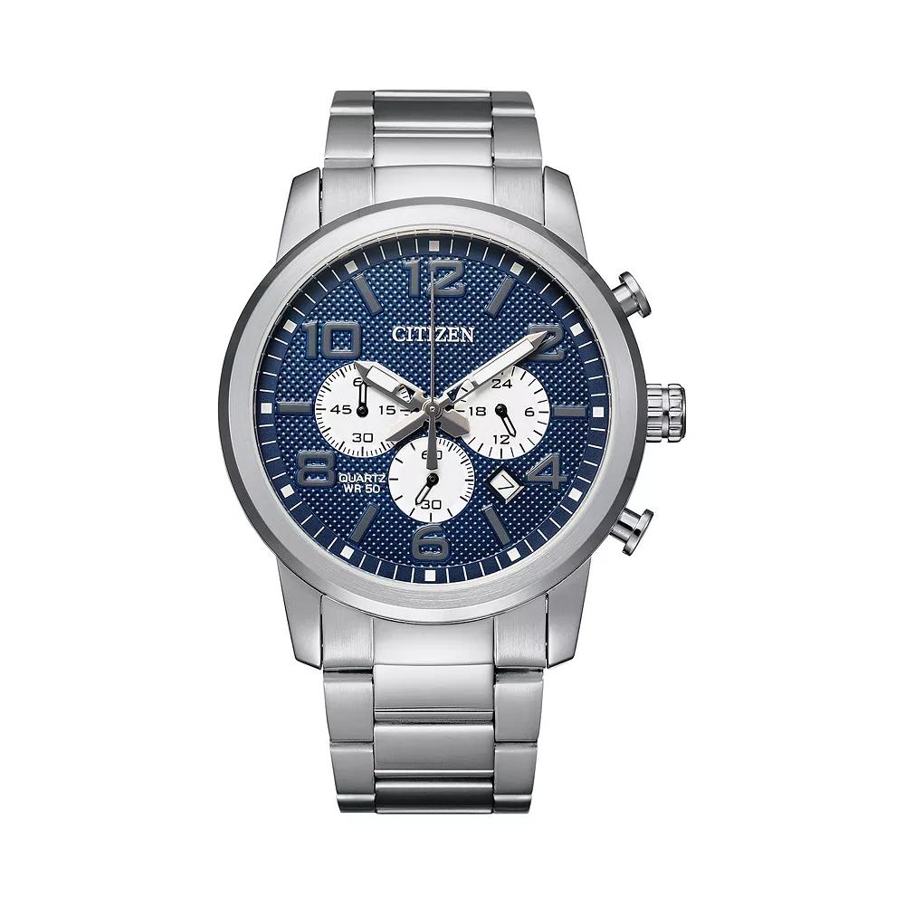 Citizen Womens Stainless Steel Chronograph Watch - AN8050-51M Silver Product Image