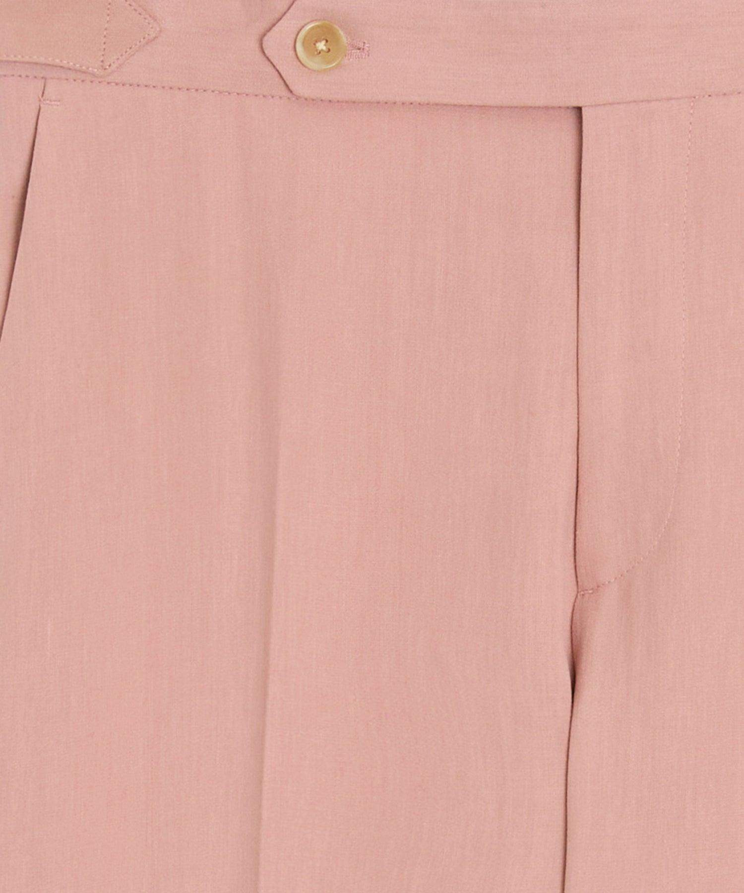 Italian Sueded Linen Side Tab Trouser Product Image