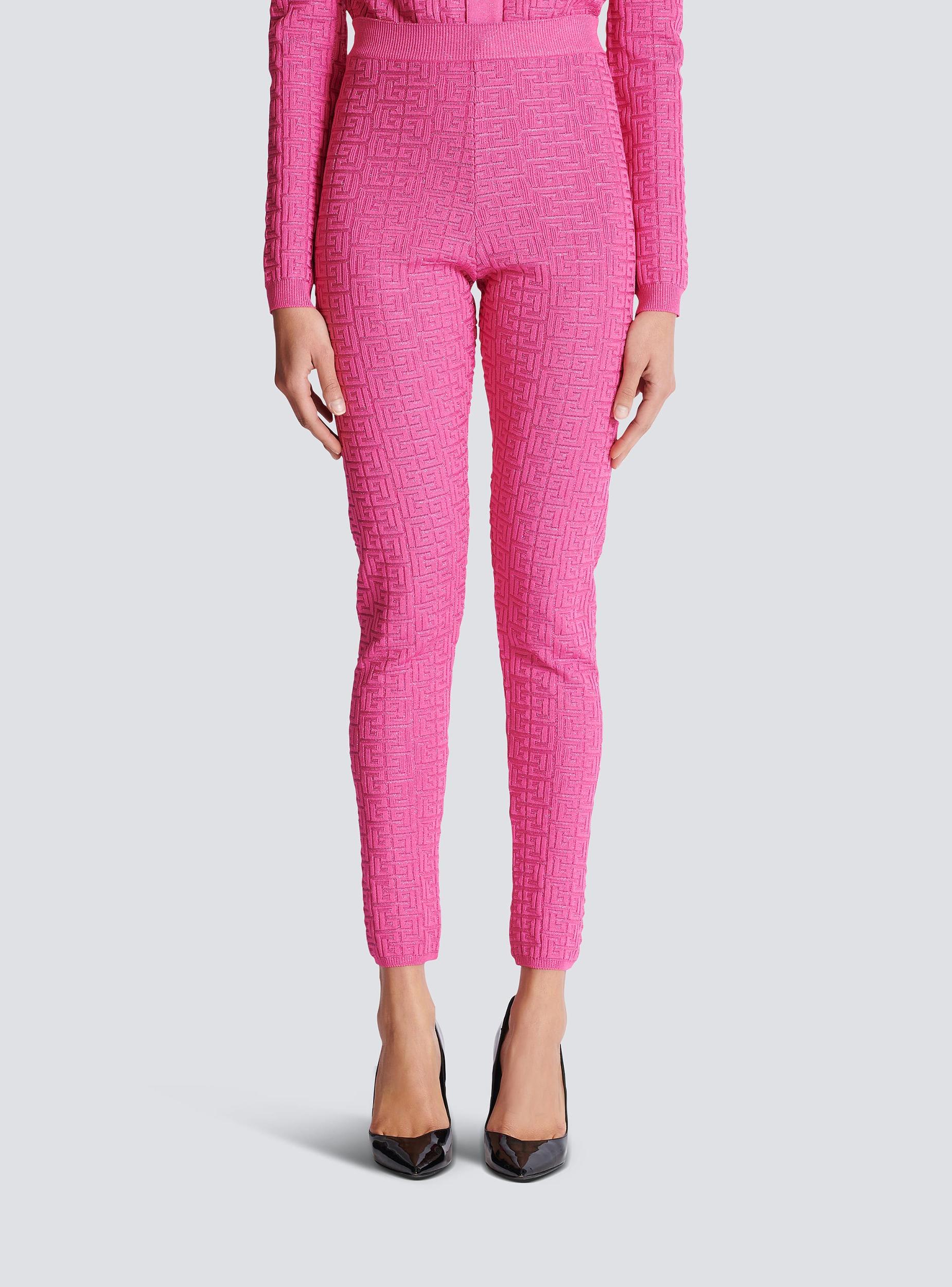 Knit leggings with monogram Product Image