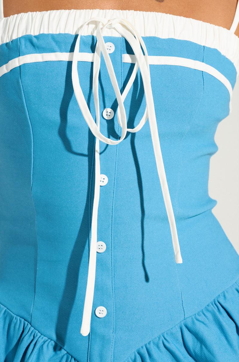 TOO SWEET POPLIN MINI DRESS Product Image