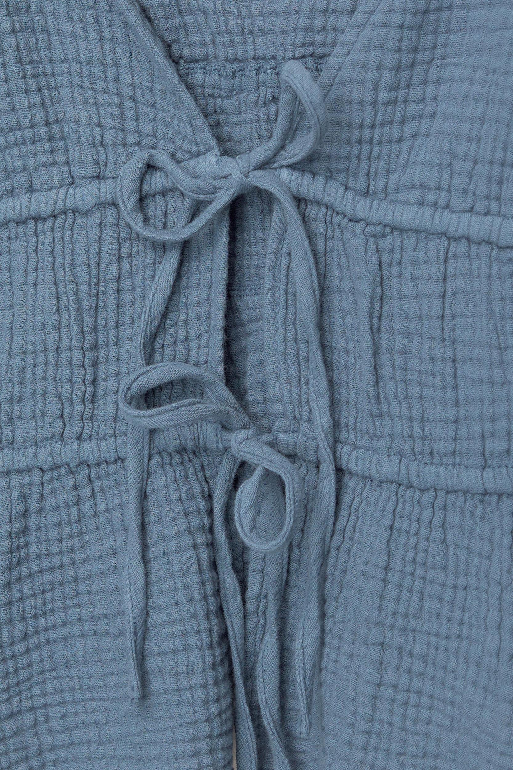 Strappy crepe top with ties Product Image