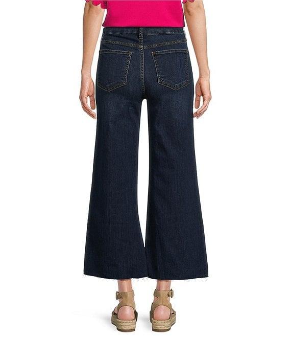 KUT from the Kloth Meg Wide Leg High-Rise Fab Ab Raw Hem Ankle Length Jeans Product Image