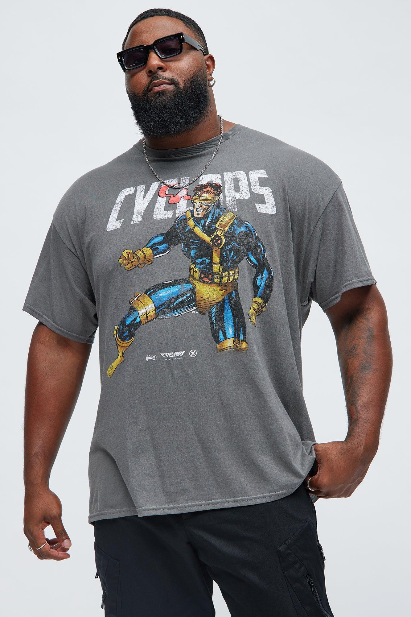 X Men Cyclops Short Sleeve Tee - Charcoal Product Image