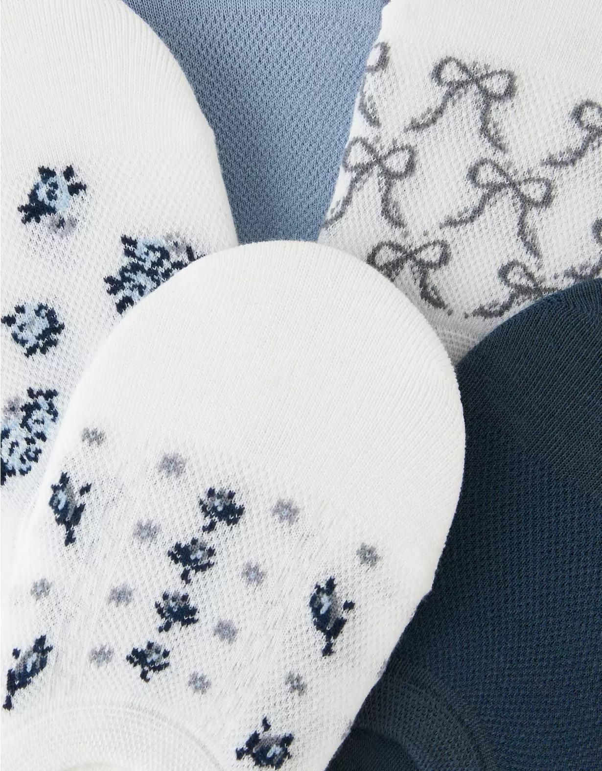 AE Printed No-Show Socks 5-Pack Product Image