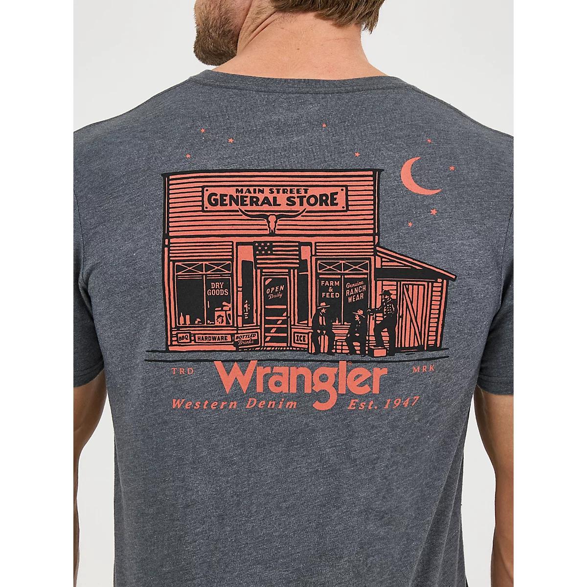 Men's Wrangler Back Graphic T-Shirt in Hound Product Image