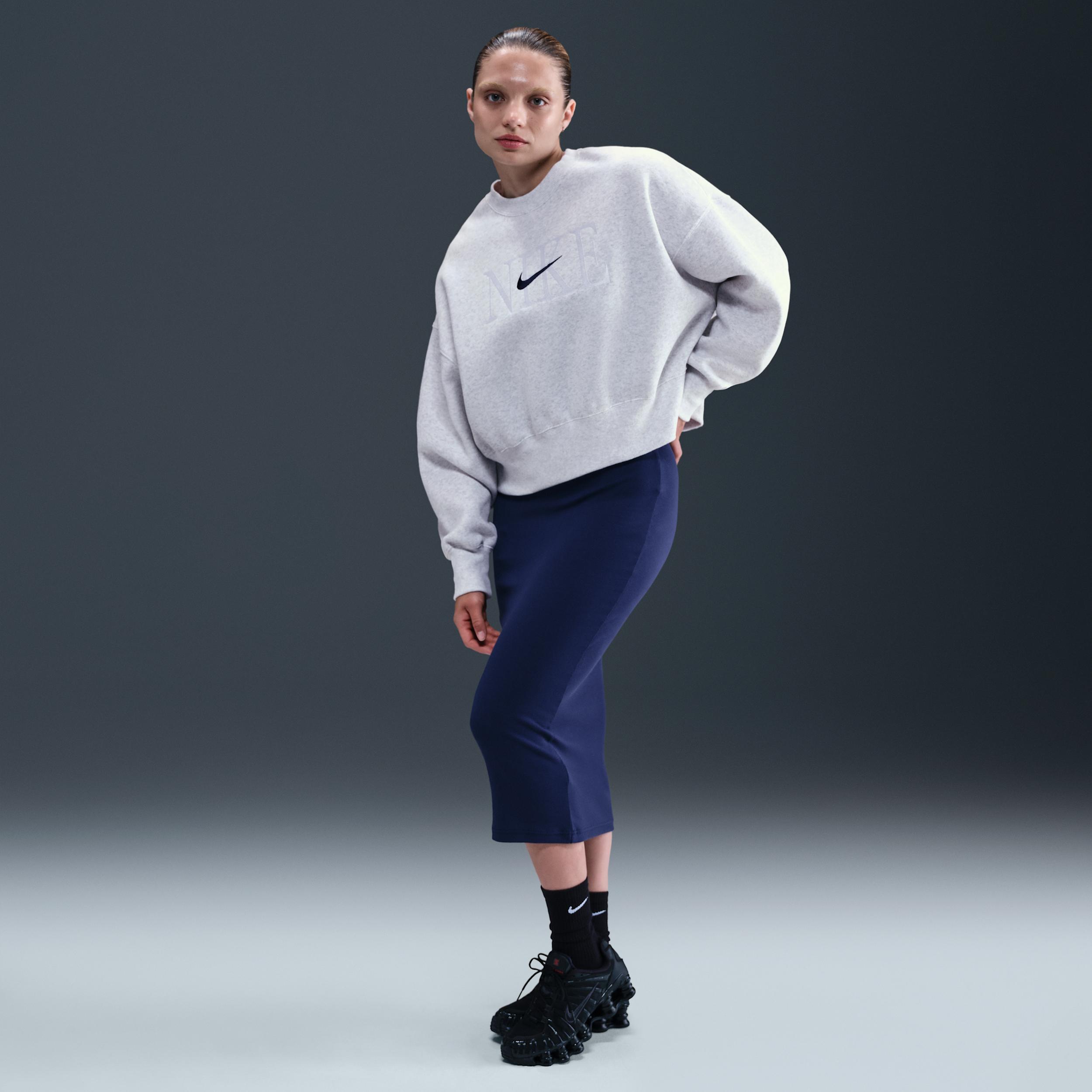 Women's Nike Sportswear Phoenix Fleece Oversized Crew-Neck Sweatshirt Product Image