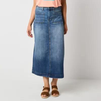 St. John's Bay Womens Mid Rise Maxi Skirt Product Image
