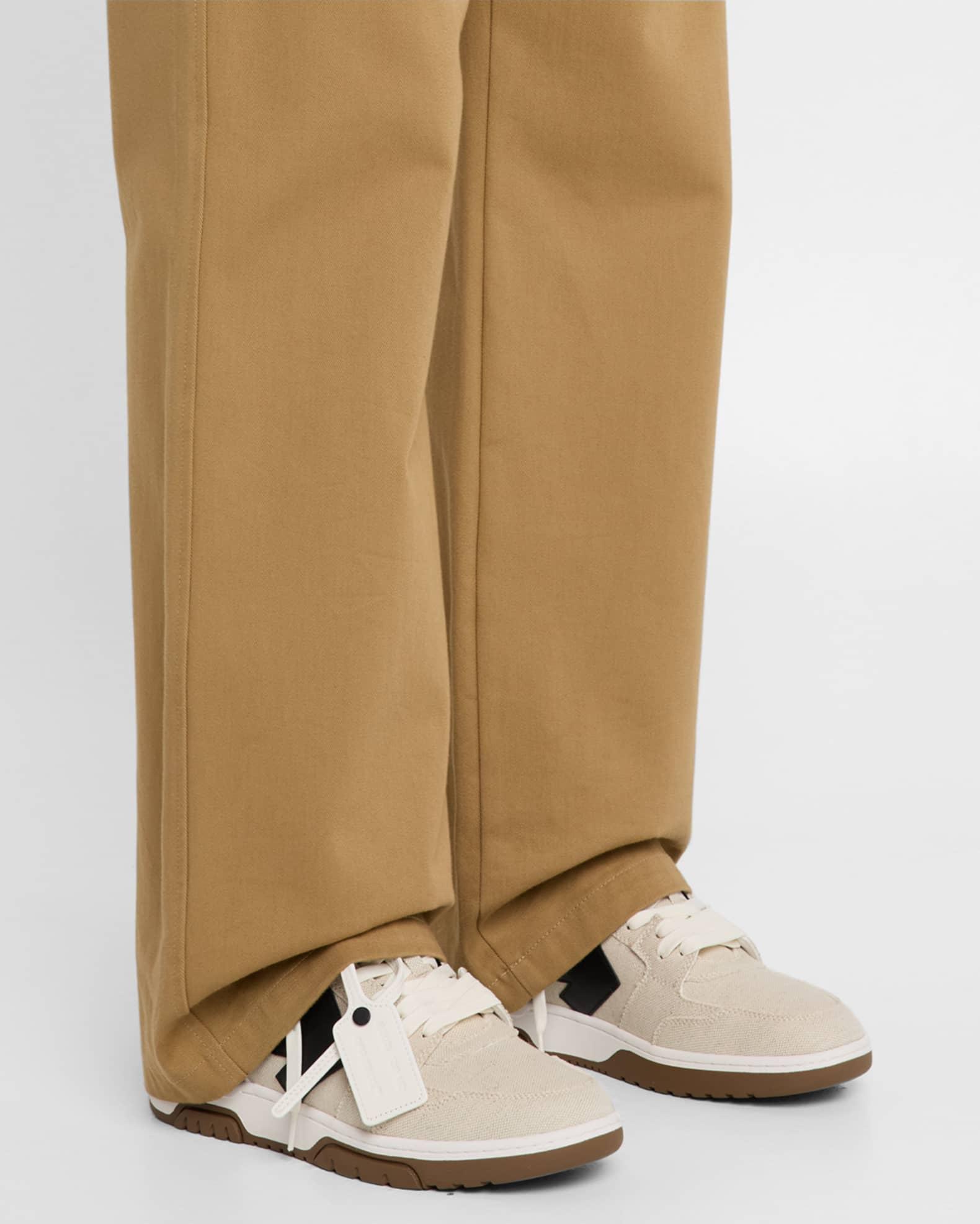 Men's Slim Out Of Office Canvas and Leather Sneakers Product Image