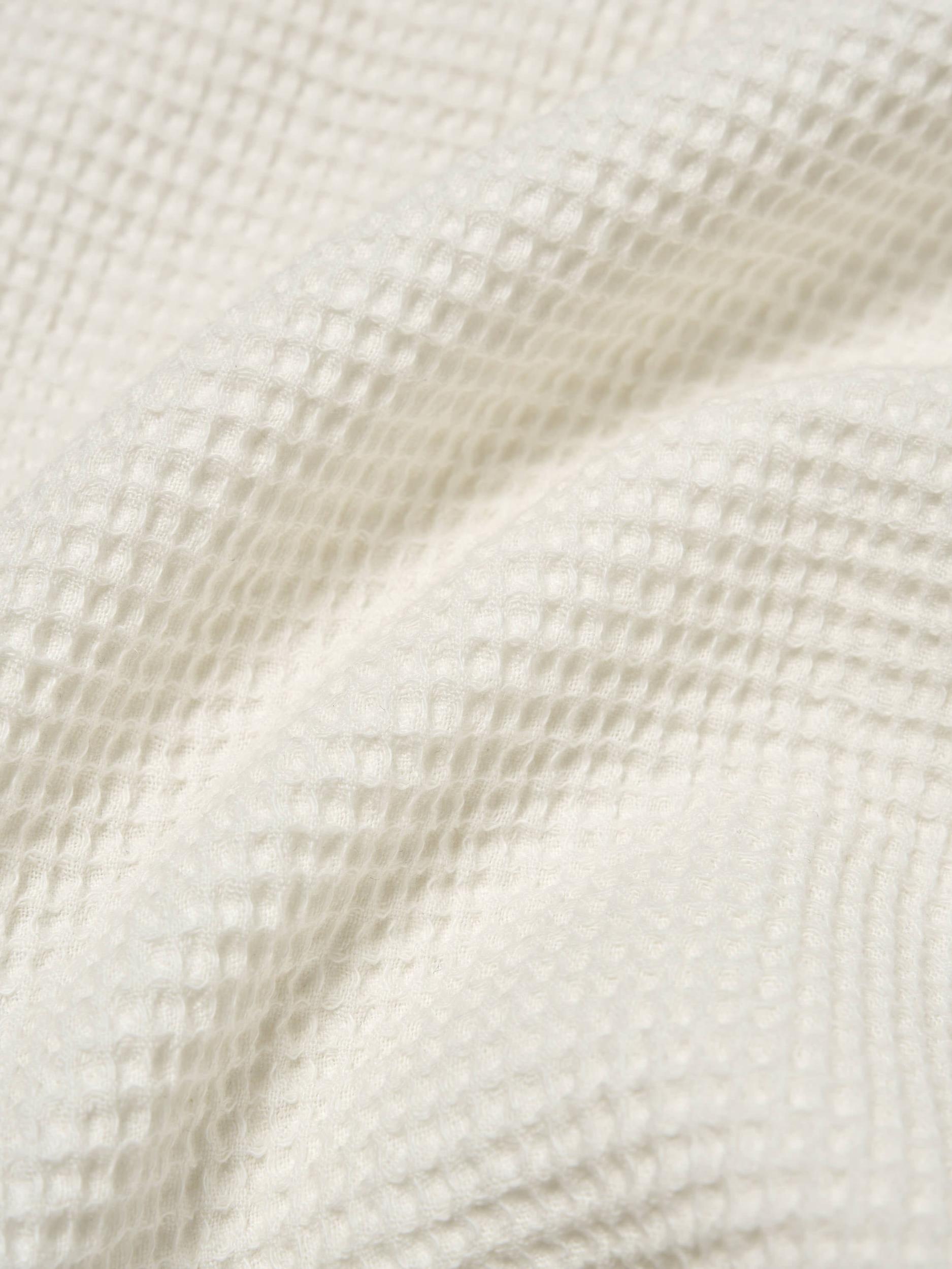 Universal Works Travail Overshirt in Ecru Japanese Waffle Product Image