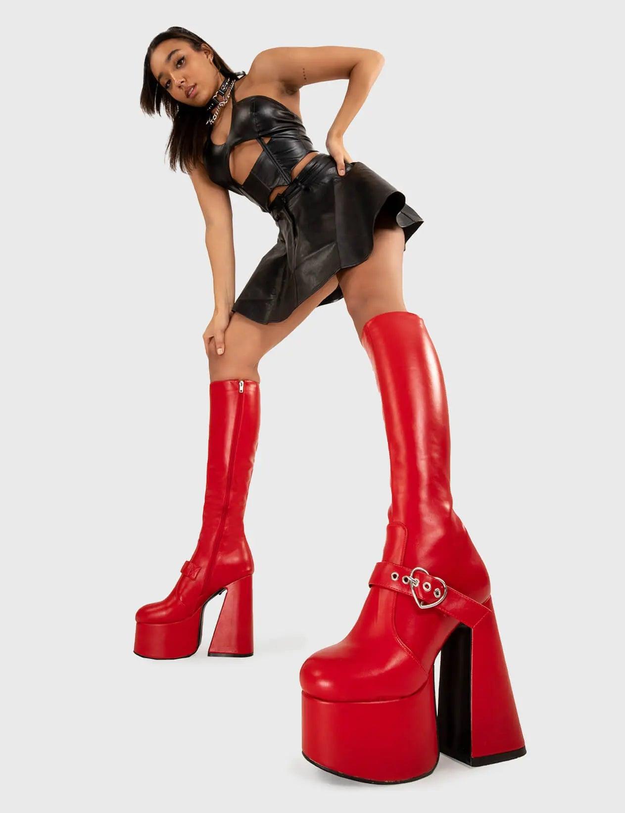 Walk With Love Platform Knee High Boots Product Image