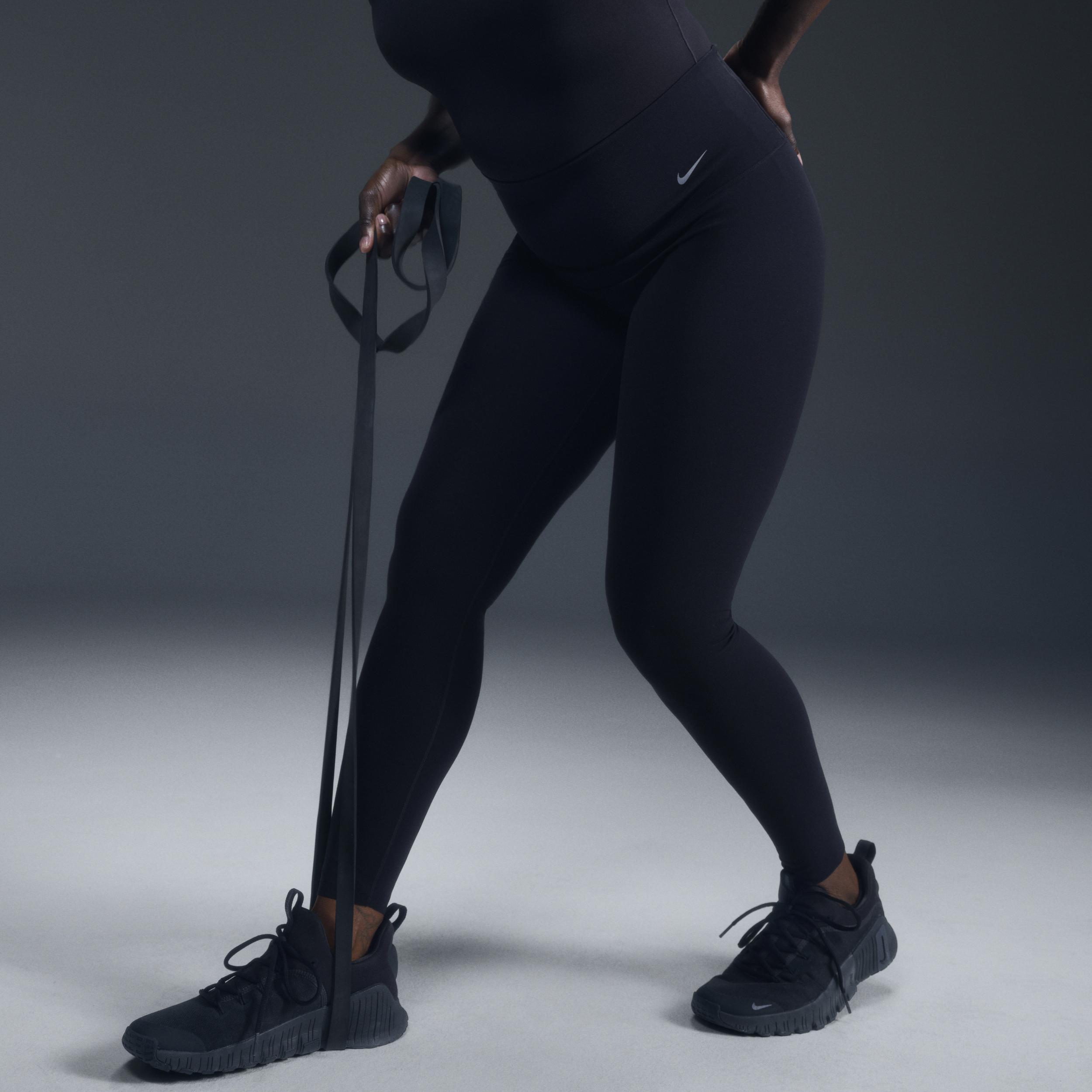 Nike Womens Zenvy High-Waisted Full-Length Leggings | DQ6013-010 Product Image