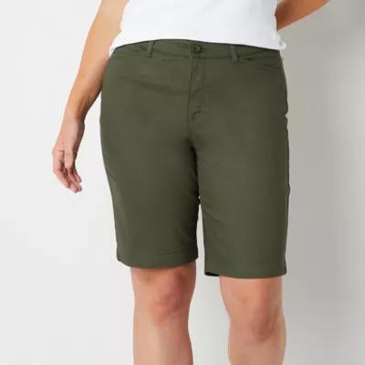 St. John's Bay Womens Mid Rise Bermuda Short Product Image