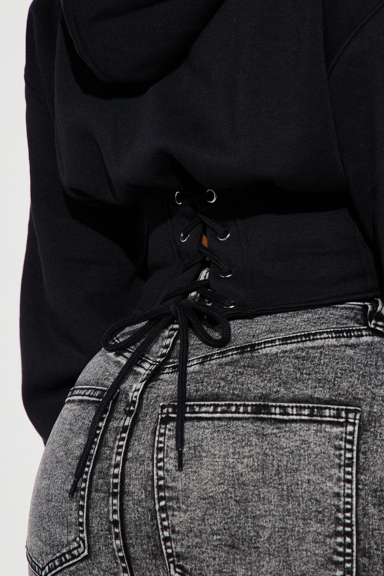 Kansas City Chiefs Corset Hoodie - Black Female Product Image