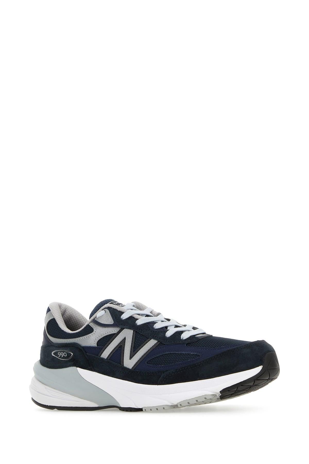 NEW BALANCE Printed Suede Mesh Sneakers With Cushioned Sole In White Product Image
