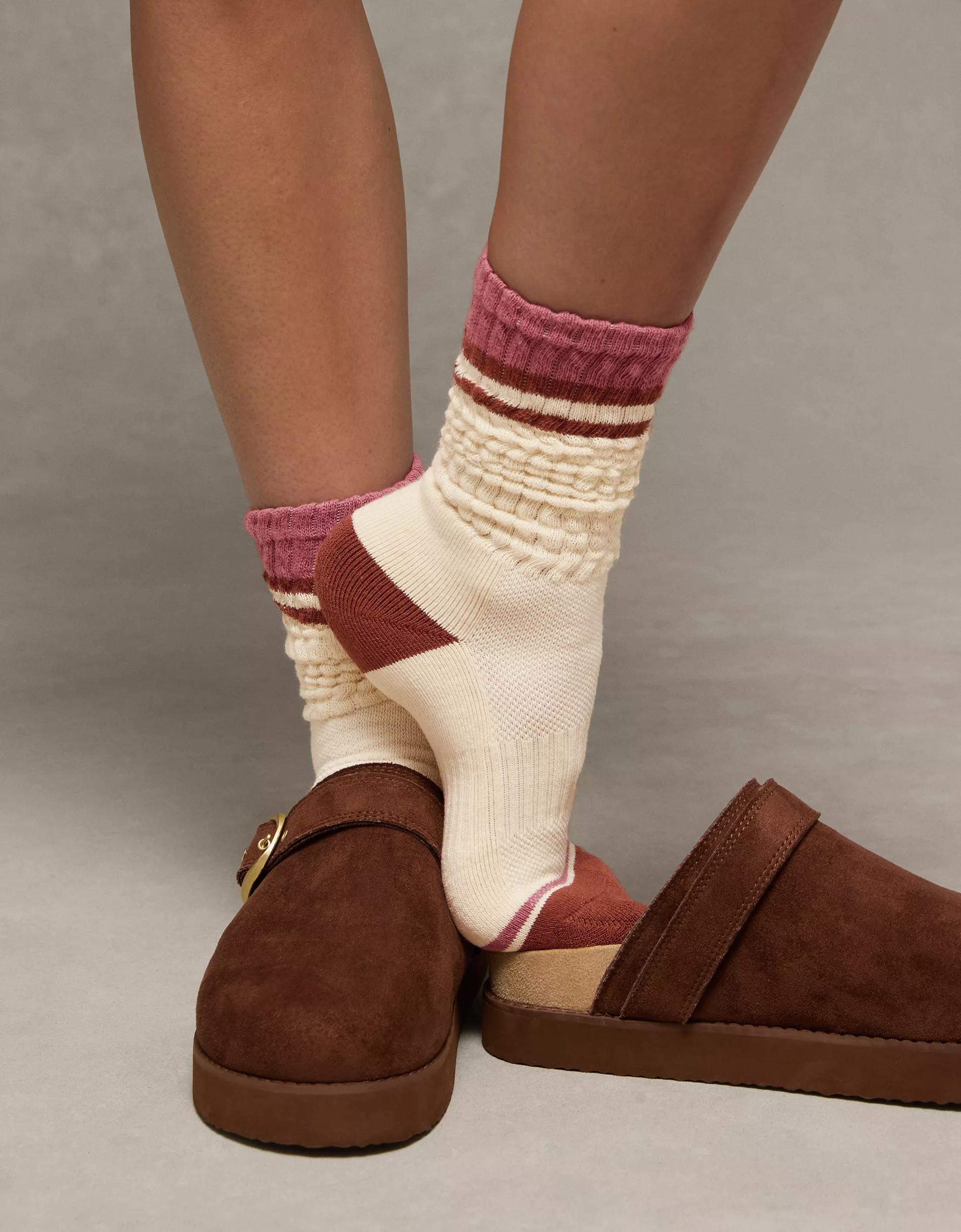 AE Striped Slouchy Socks Product Image
