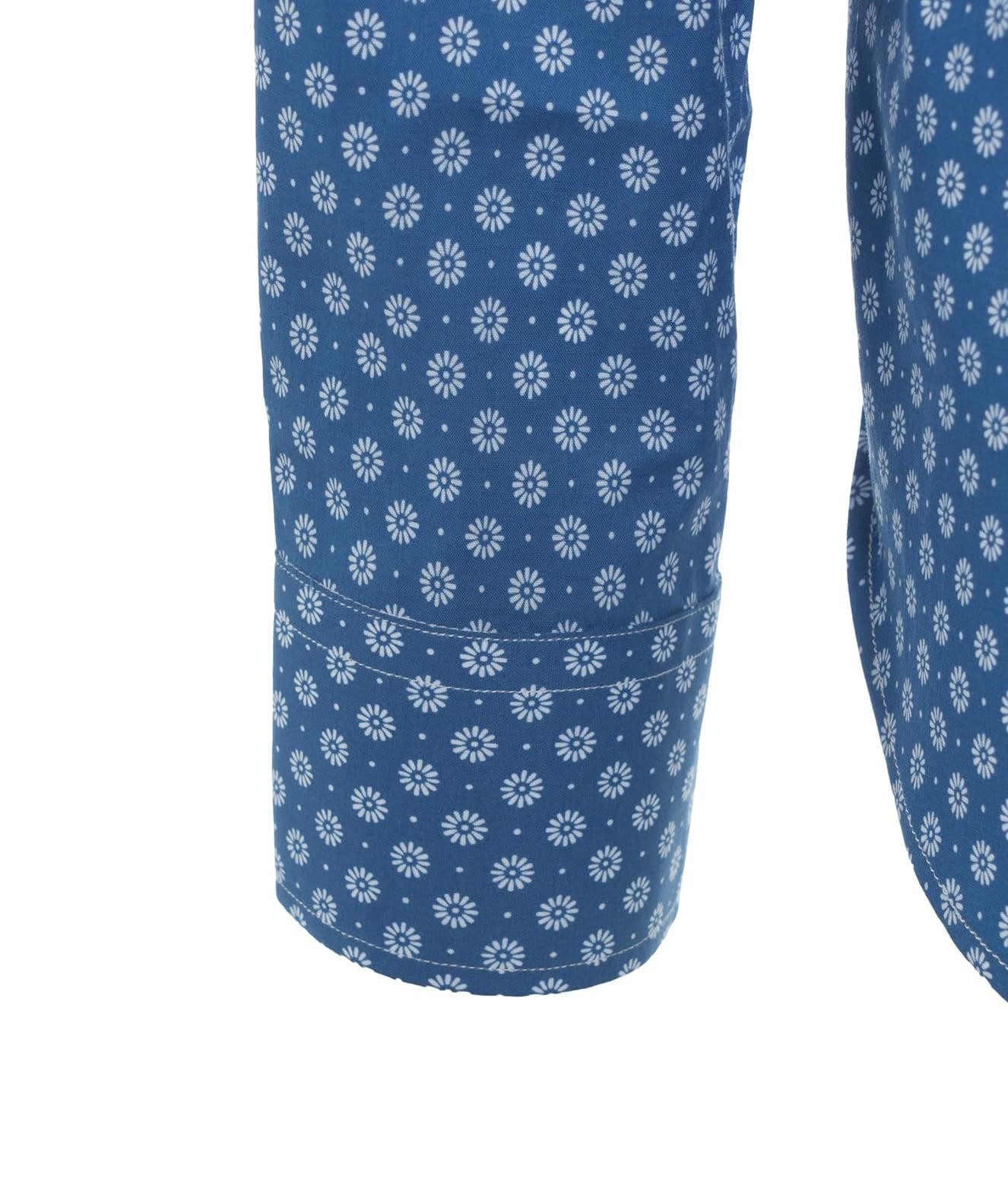 Fine cotton shirt with floral pattern Product Image