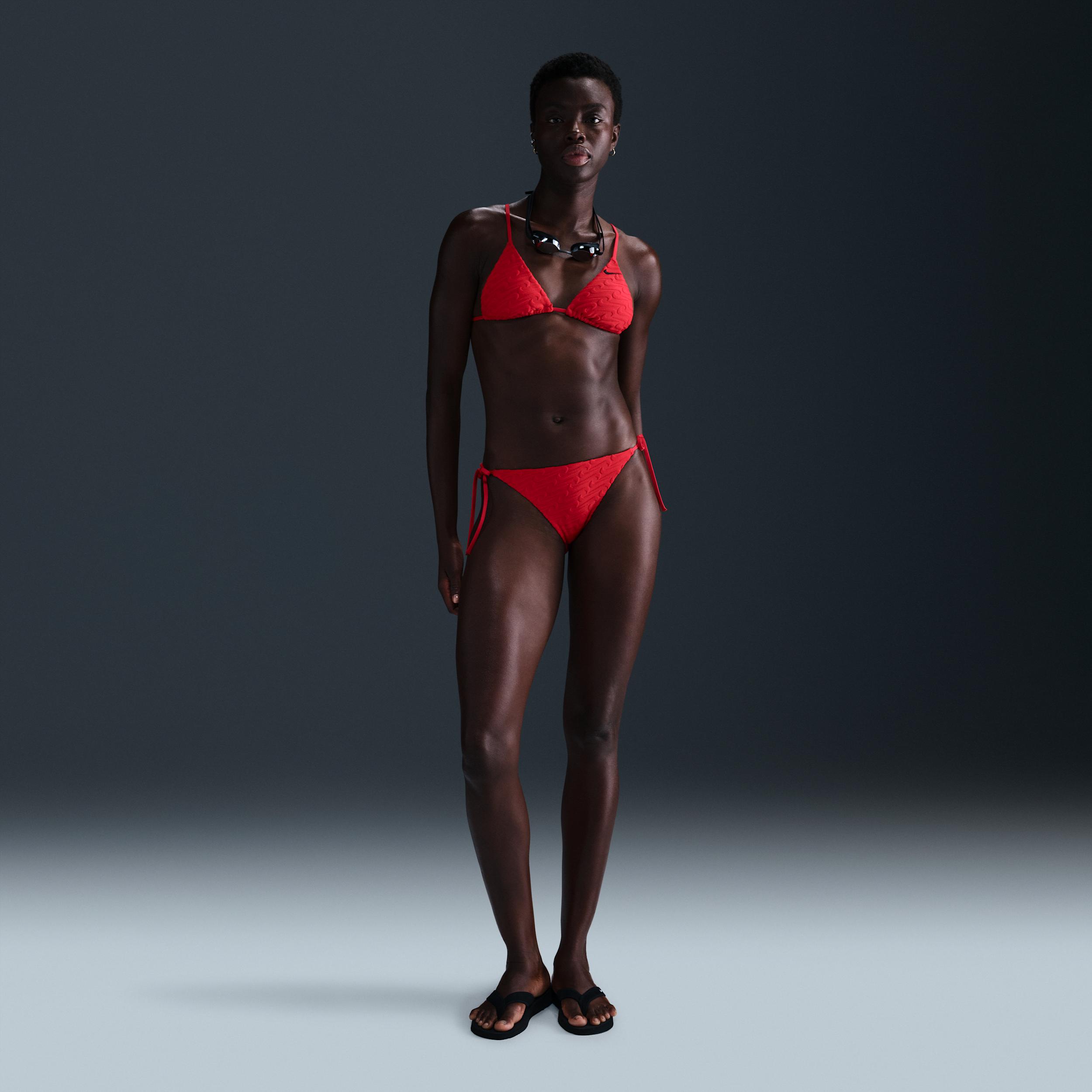 Nike Womens Swim Swoosh Link Terry Triangle Bikini Top | NESSF253-614 Product Image