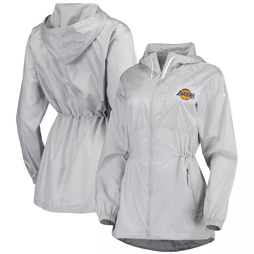 Women's Columbia Gray Los Angeles Lakers Flashback Full-Zip Jacket,  Product Image