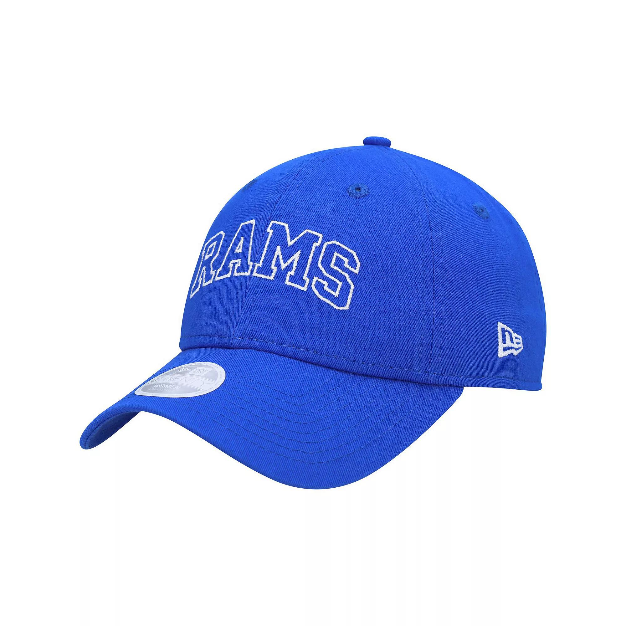 Women's New Era Royal Los Angeles Rams Collegiate 9TWENTY Adjustable Hat, Blue Product Image