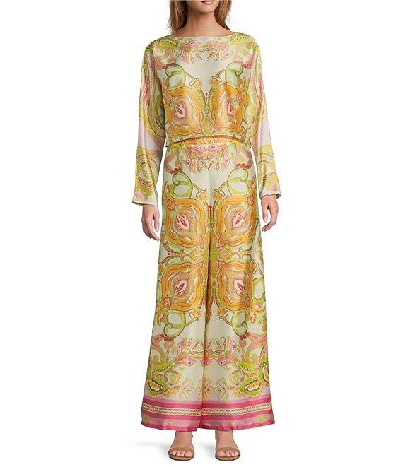 Antonio Melani Coordinating Blyss Boat Neck Long Sleeve Blouse Product Image