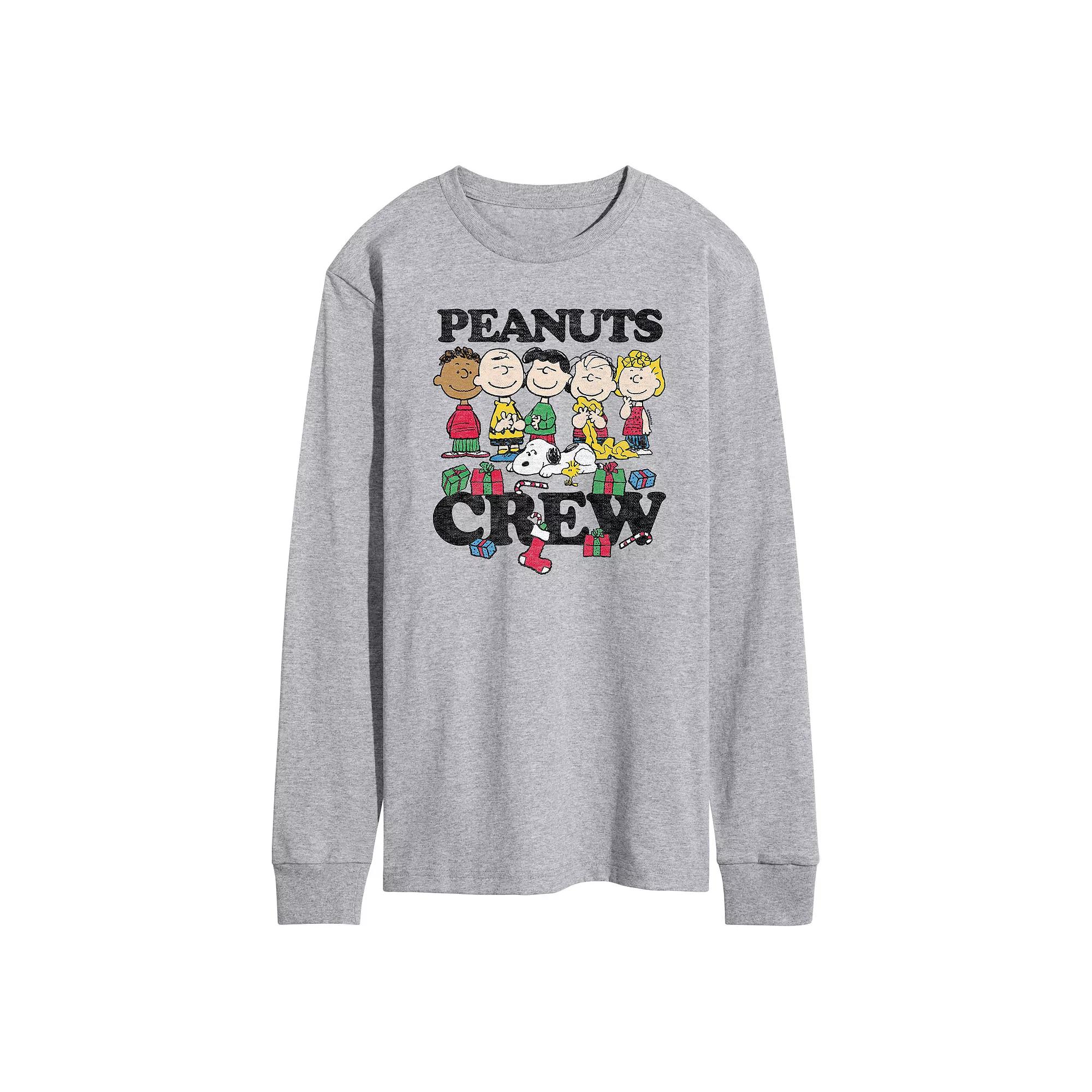 Men's Peanuts Crew Long Sleeve Tee,  Product Image