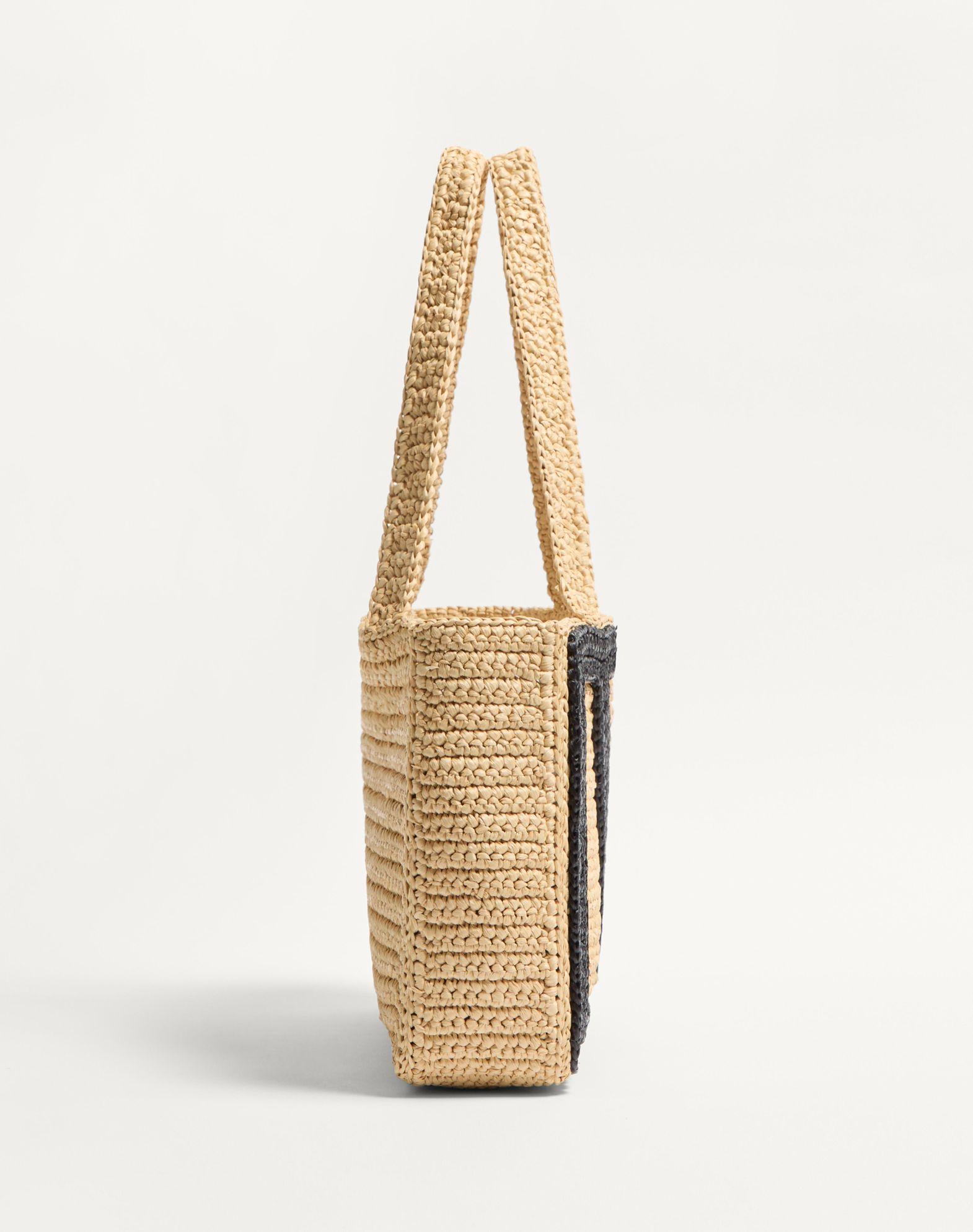Valentino Garavani Viva Superstar Medium Shopping Bag In Raffia Product Image