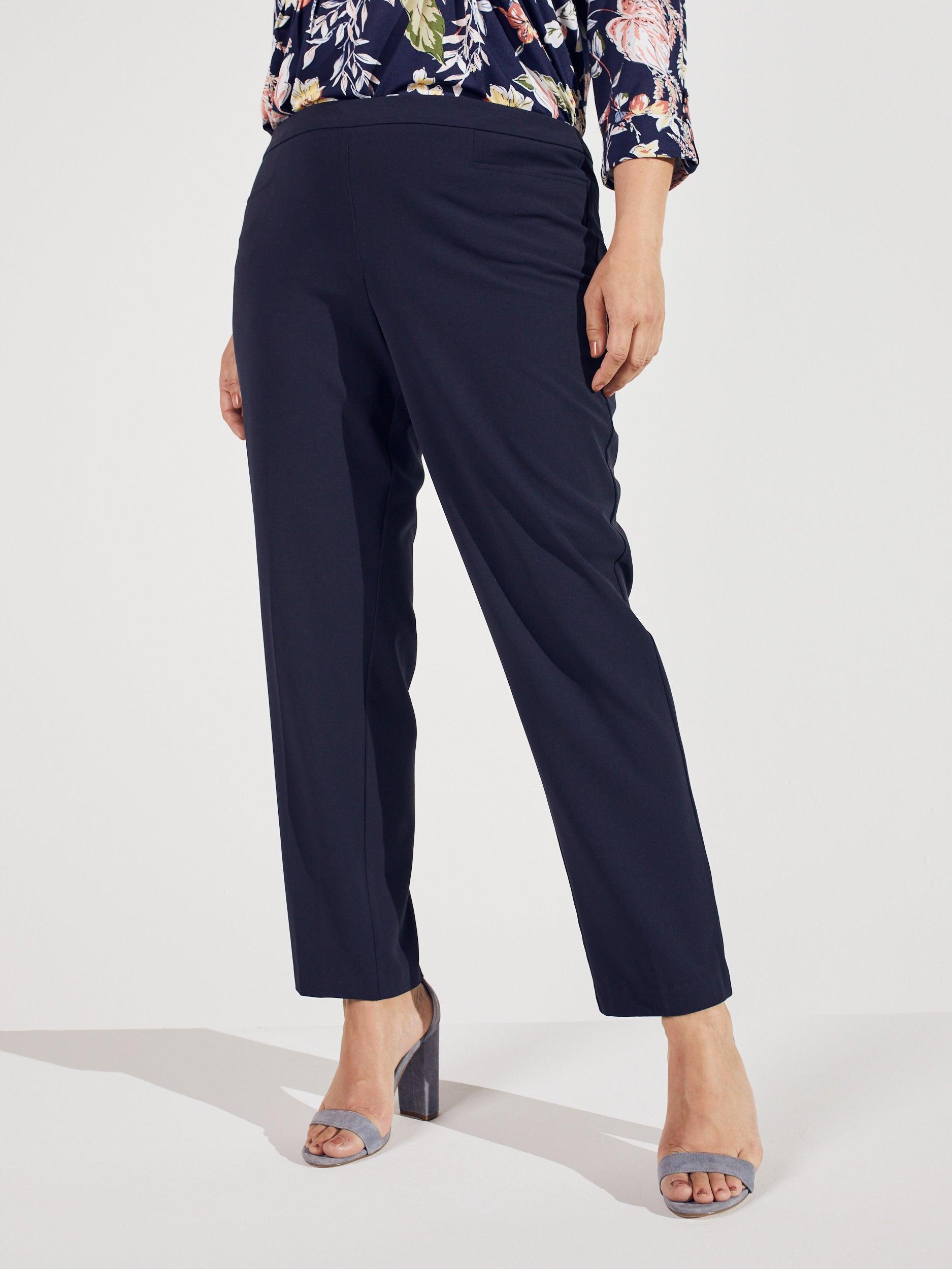 Roz & Ali™ Pull On Tummy Control Pants With L Pockets, Tall Length Plus Product Image